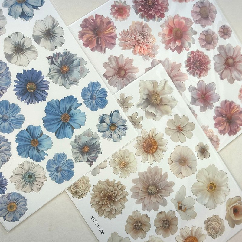 Vintage flower stickers (anns note) - Stickers - Paper Multicolor