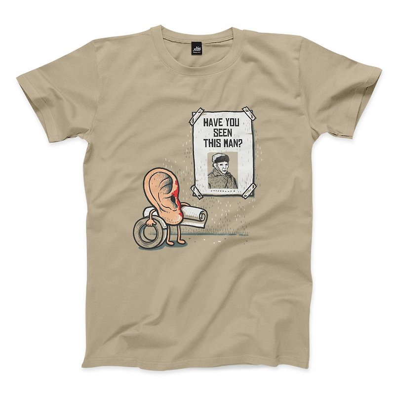 Out-ear and back-ear- Khaki-unisex T-shirt - Men's T-Shirts & Tops - Cotton & Hemp Khaki