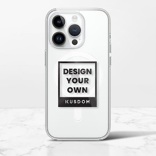 KUSDOM 輕鬆客製 生活百貨 iPhone 15 /Plus /Pro /ProMax MagSafe 透明保護殼