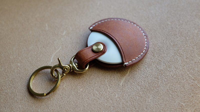 Gogoro leather case/key case gogoro2 - Keychains - Genuine Leather Brown