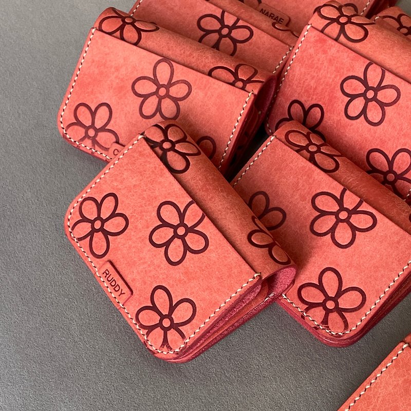 Folding wallet - Wallets - Genuine Leather Pink
