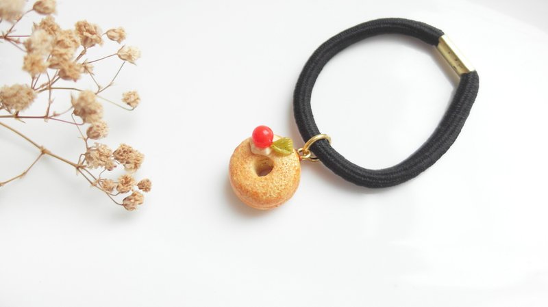 *福利品 / 展示品* 甜甜圈 髮圈 日本黏土 - 髮夾/髮圈 - 黏土 多色