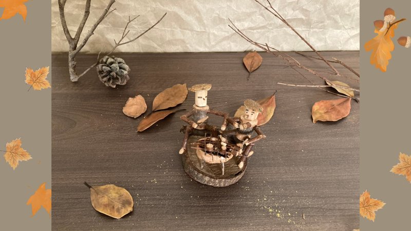 【Home Decor & Desk Accessories】Little companions for life's conversations over grilled skewers - ของวางตกแต่ง - ไม้ 