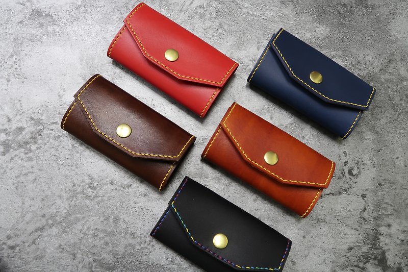 [Mini5] Wallets / Bronze breasted (red) - Keychains - Genuine Leather 