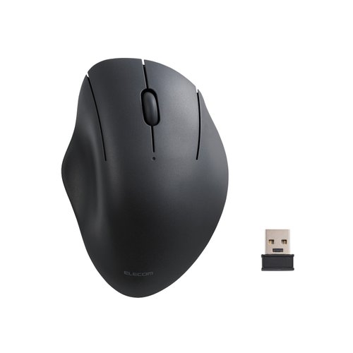 ELECOM ELECOM Shellpha 靜音雙模 3 鍵滑鼠-黑 M