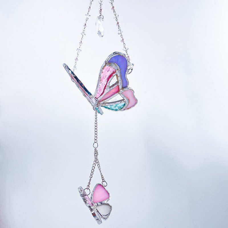 【Butterfly Charm】Ornament • Inlaid glass - Charms - Glass Multicolor