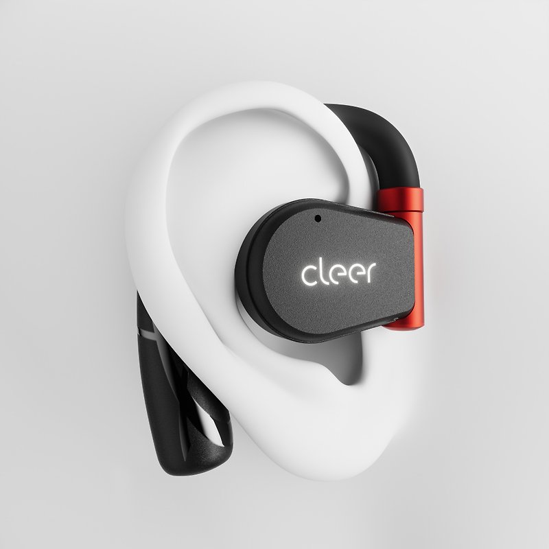 【Cleer】ARC II Open Type True Wireless Bluetooth Headphones-Sports Version (Stone Black) - หูฟัง - พลาสติก 