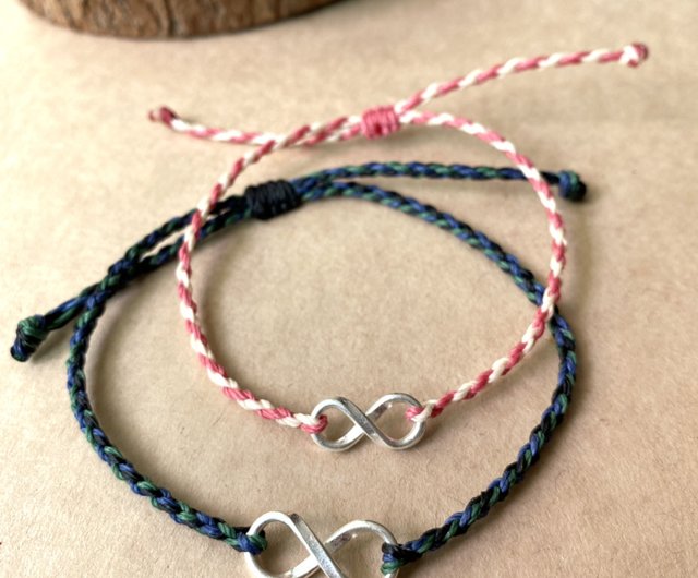 シルバー 編み込み ブレスレット*8