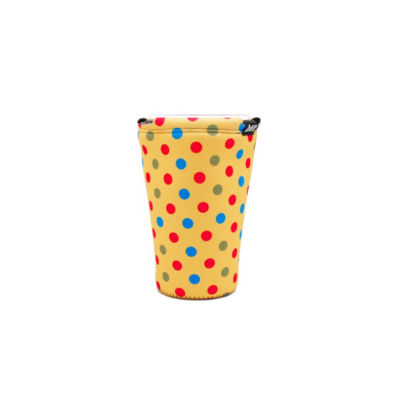 BLR Drink caddy Dot Yellow  WD118 - ถุงใส่กระติกนำ้ - เส้นใยสังเคราะห์ สีเหลือง