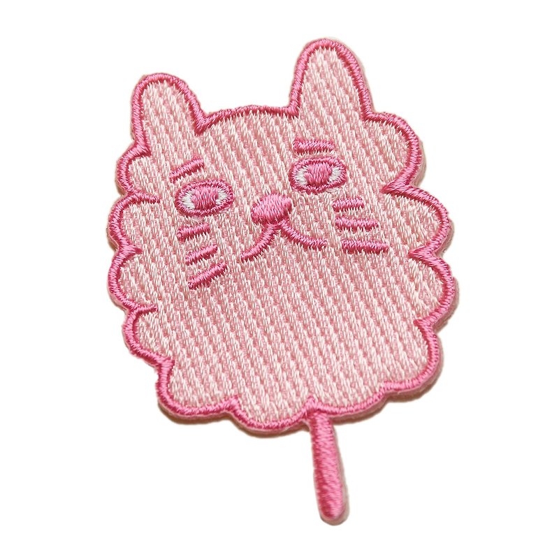 食物貓貓 | 棉花糖貓刺繡貼布