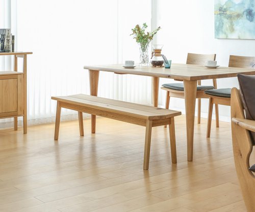 飛騨産業 森のことば ベンチ 板座 - ショップ MUKU工房 椅子・ソファー