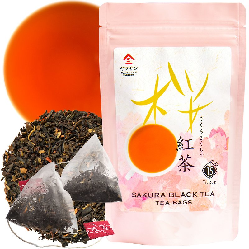 Sakura Japanese Loose Leaf Black Tea Bag 3g×15bags,Cherry Blossom Flavored Tea - Tea - Other Materials 