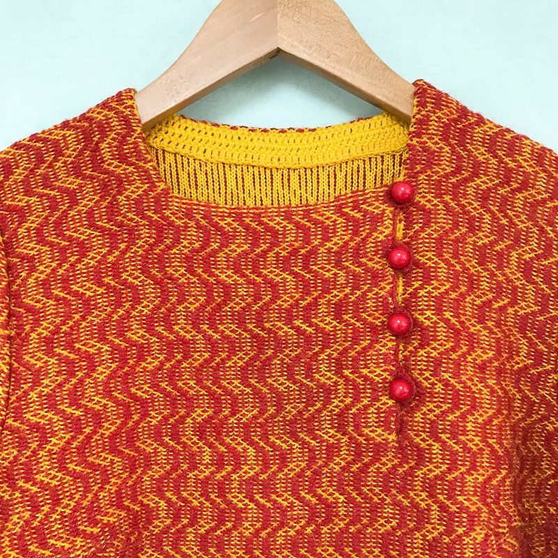 Sweater / Tangerine Orange Japanese Style Sweater - Women's Sweaters - Wool Orange