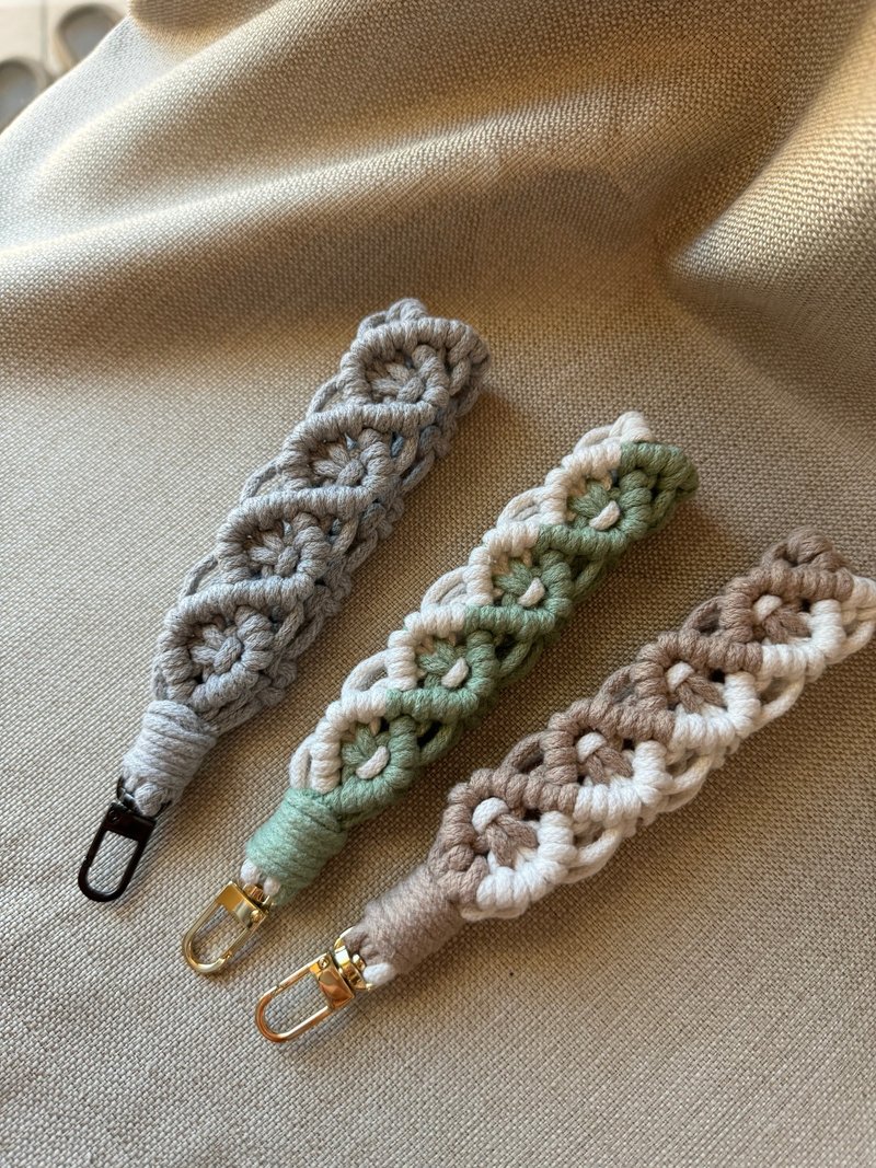 Braided wrist phone chain - Lanyards & Straps - Cotton & Hemp 