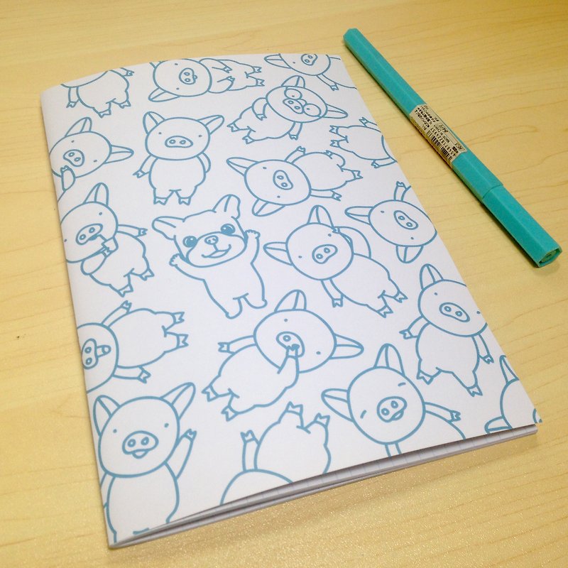 Pig and Xiaoqiang l Notebook - Notebooks & Journals - Paper White