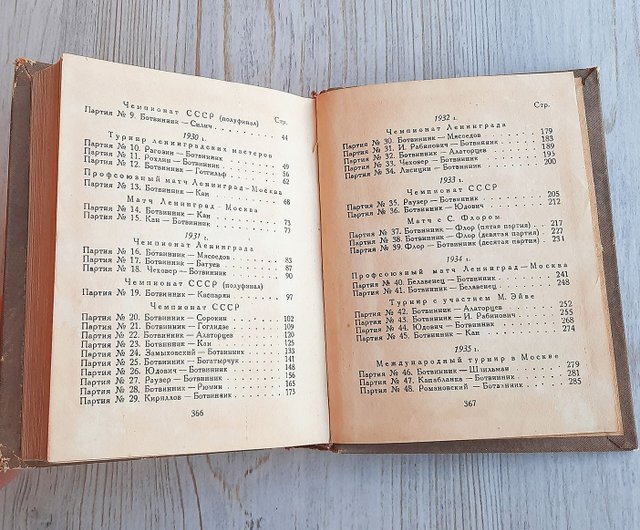 Botvinnik selected chess matches 1926-1936 - old Soviet chess