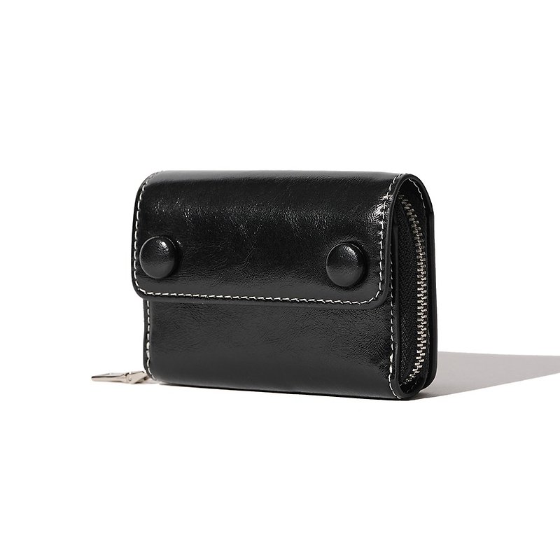 DOT Pocket Coin & Card Wallets black - Wallets - Genuine Leather Black
