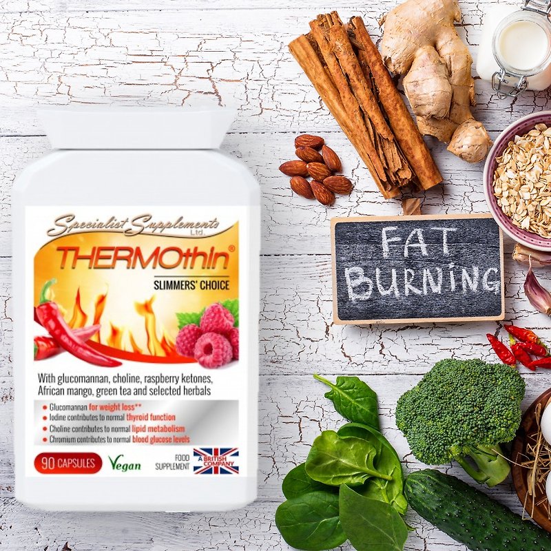 Specialist Supplements THERMOthin 90 cap - อาหารเสริมและผลิตภัณฑ์สุขภาพ - สารสกัดไม้ก๊อก สีส้ม