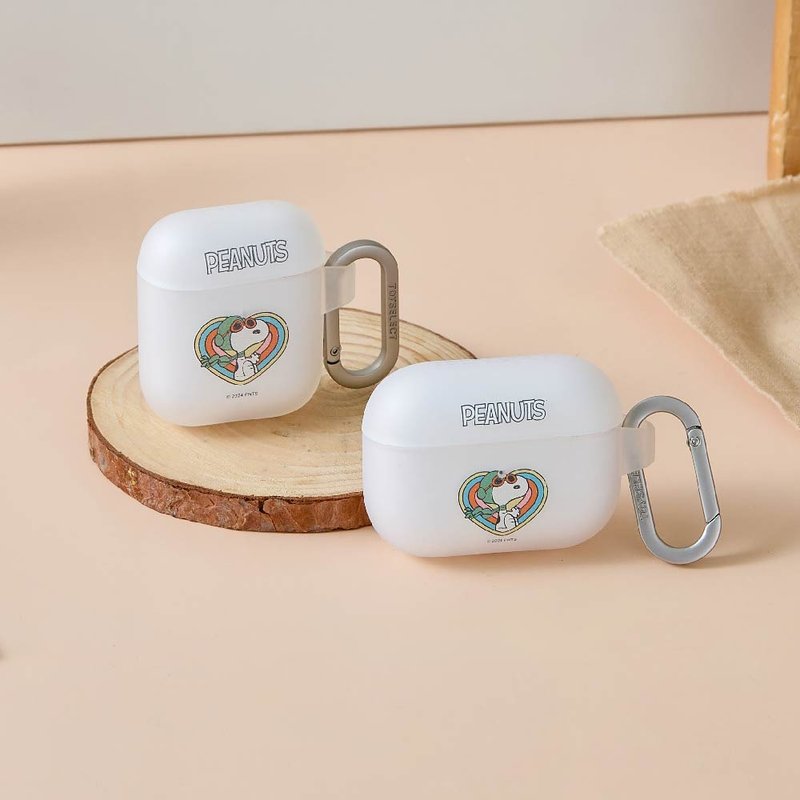 SNOOPY Snoopy cool love strong anti-fall AirPods protective case - ที่เก็บหูฟัง - พลาสติก หลากหลายสี