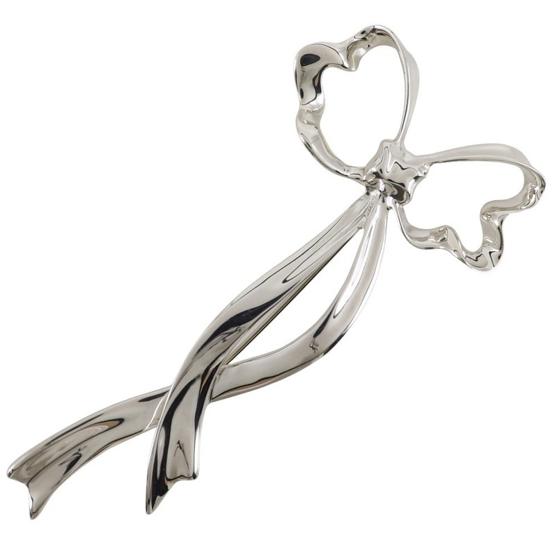 【日本直送】ティファニー TIFFANY&Co. リボン ブローチ シルバー925 リボン 約15.4g レディース【中古】 - 胸針 - 銀 銀色