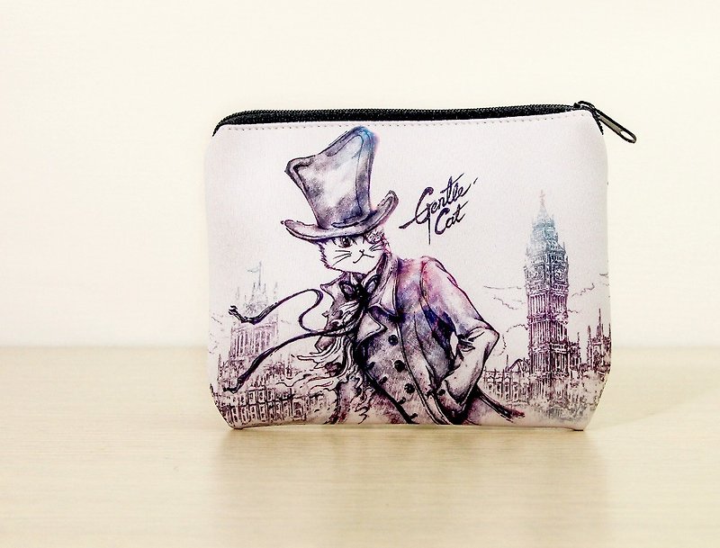 Good meow universal bag / wallet / storage bag - fog London - Toiletry Bags & Pouches - Waterproof Material 