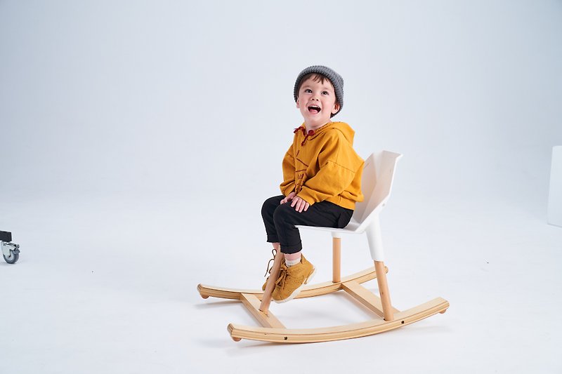 【farlin】Urchwing Baby Chair children's rocking chair - Kids' Furniture - Wood Khaki