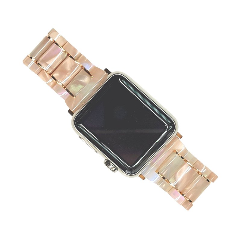粉橙粉紅幻彩色 - 眼鏡膠錶帶 (Apple Watch適用) - 錶帶 - 環保材質 紫色