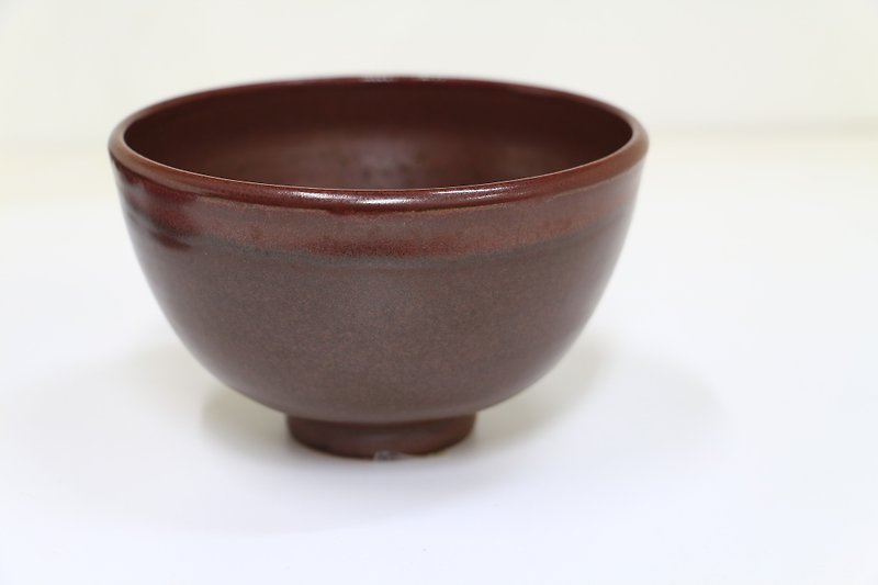 Pretty Red/ Silver Black Rice Bowl-Handmade--Hand-made--Broken--Glazed--Pottery Clay - Bowls - Pottery Multicolor