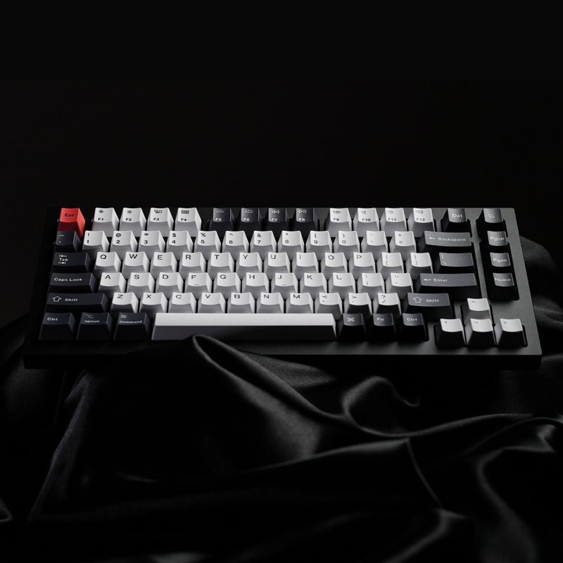 Keychron Q1 Custom Mechanical Keyboard - อุปกรณ์เสริมคอมพิวเตอร์ - อลูมิเนียมอัลลอยด์ สีดำ