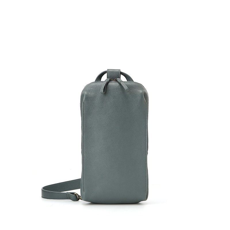 Kazematou Body Bag 2022 Edition - Smoke Grey - กระเป๋าแมสเซนเจอร์ - หนังแท้ สีเทา