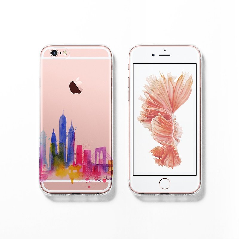 iPhone 6 case, Clear iPhone 6s case, Decouart original design C121-New York 2 - Phone Cases - Plastic Multicolor