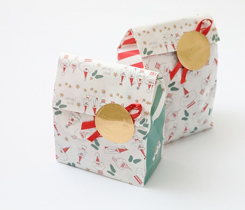 +10・加拾｜糜鹿三入組○●聖誕禮物 ＼交換禮物給最喜歡的人 - 襪子 - 紙 紅色