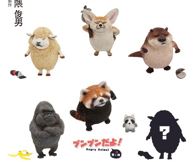 研達朝隈俊男氣噗噗 第一彈 6 入一中盒出 設計館研達yendar 公仔 模型 Pinkoi