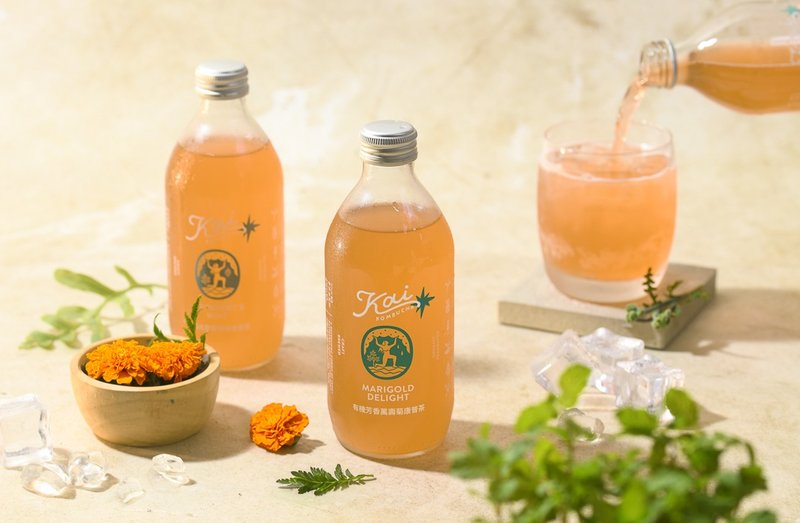 Organic Marigold Kombucha - ชา - อาหารสด หลากหลายสี