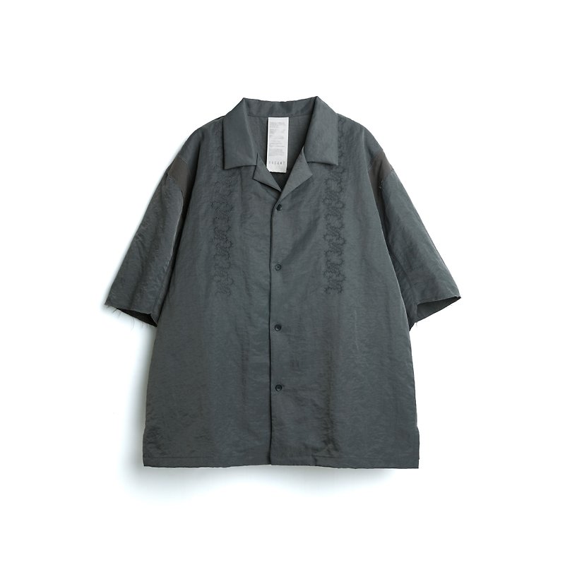 Patchwork Shirt - Men's Shirts - Nylon Gray