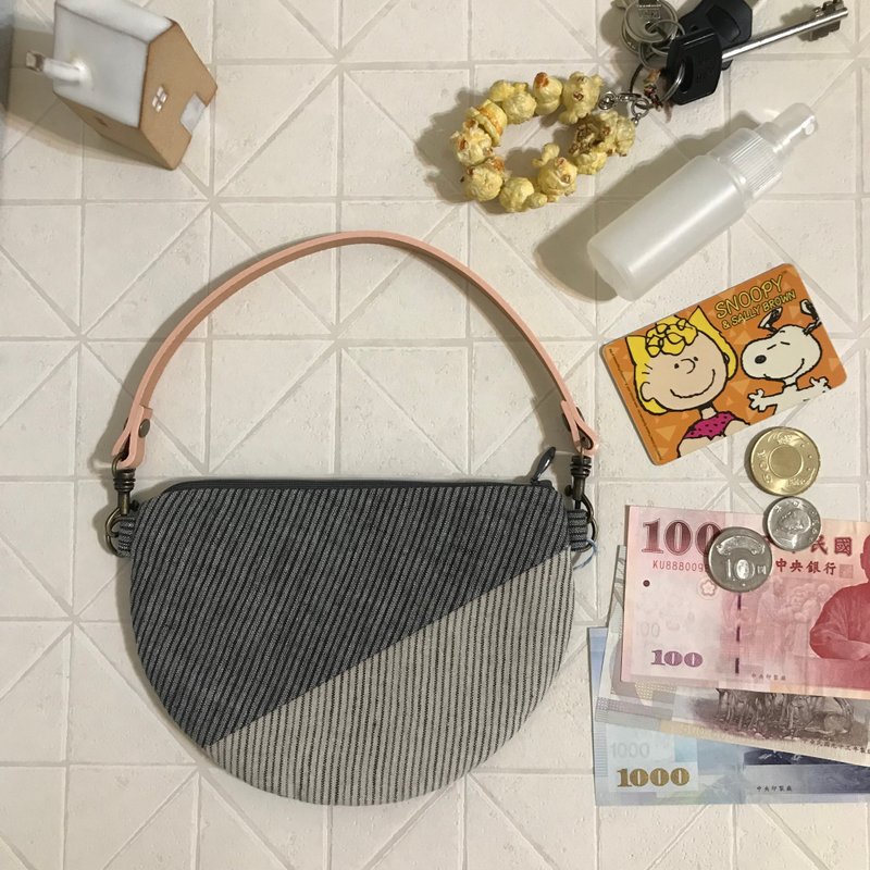 日本近江亞麻織布  手拿小D包   052322 - 手提包/手提袋 - 棉．麻 多色
