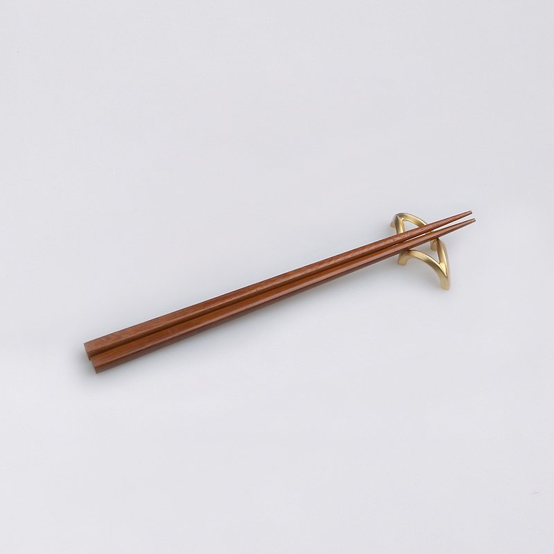 Qu-箸置き（スノーシダー箸セット） - 箸・箸置き - 金属 ゴールド