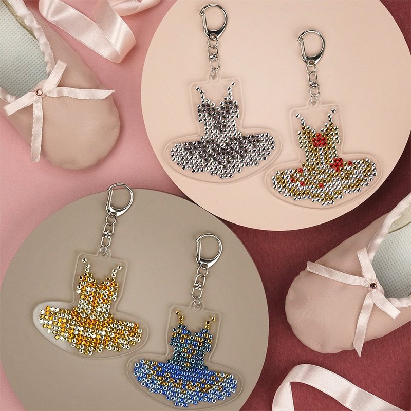RhinestoneCraft芭蕾舞裙(初級版)水鑽裝飾DIY材料包及完成品系列 - 其他 - 其他材質 黃色