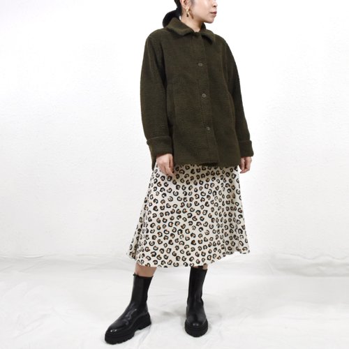 HER'S BOBBIE SHEARLING JACKET 深欖綠 搖粒絨 羊羔毛 保暖外套