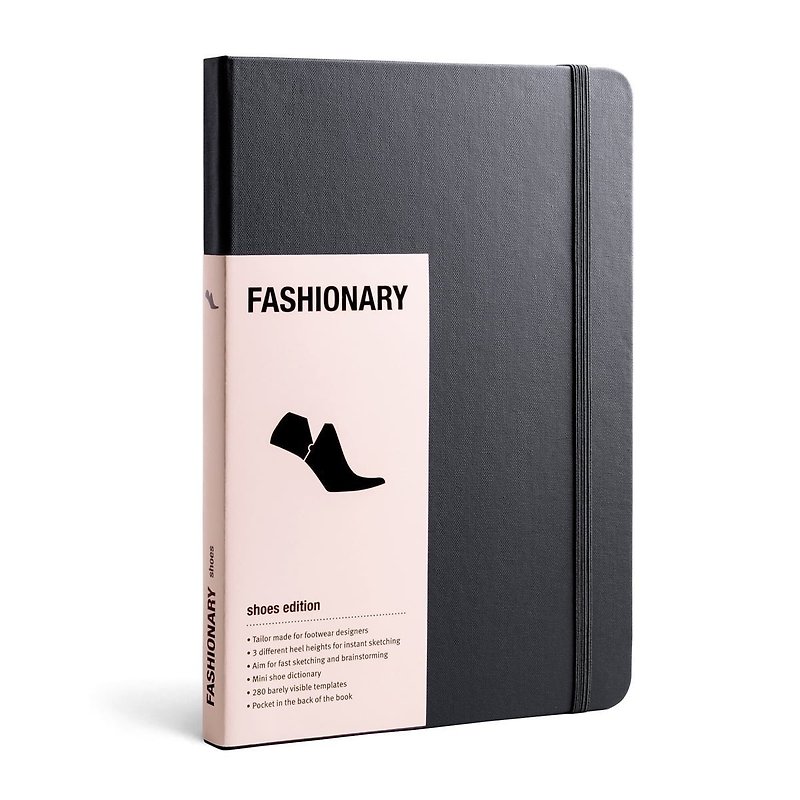 FASHIONARY hand-painted book/ shoe version/ A5/ black - สมุดบันทึก/สมุดปฏิทิน - กระดาษ 