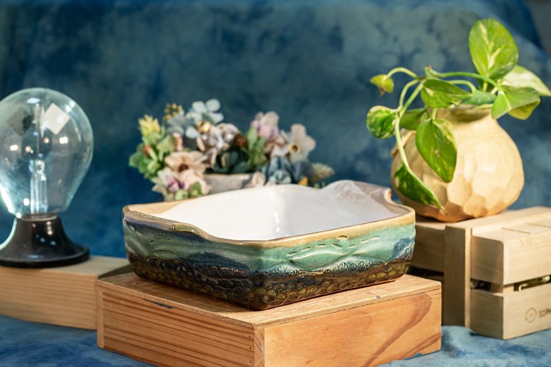 Yilan Landscape Series ~ Pottery Plate - Plates & Trays - Pottery 