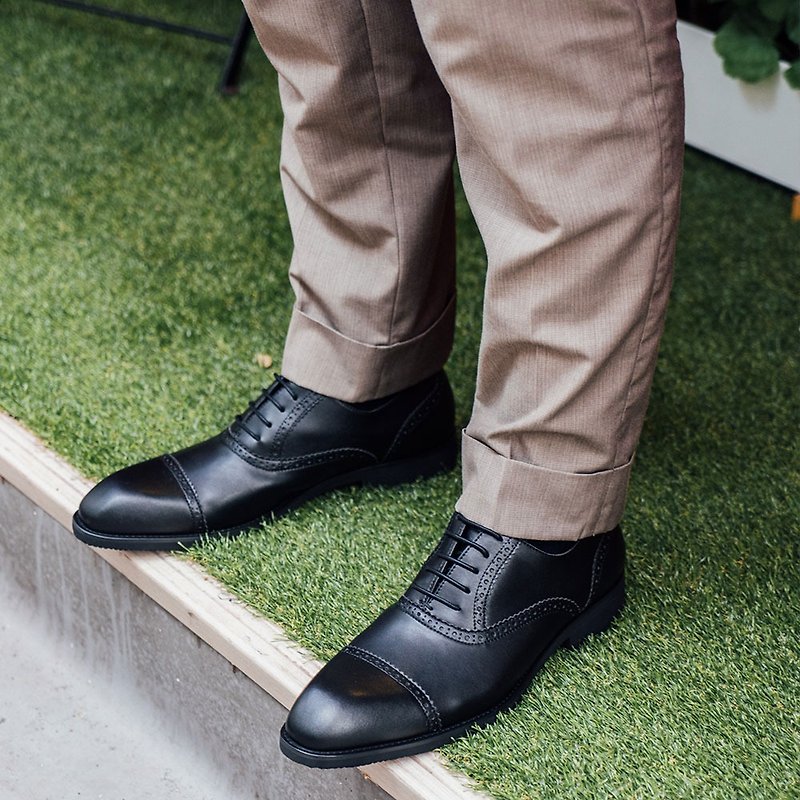 Vegan/ Veganshoes / Dress shoes / Men fashion / Oxford Shoes / Design shoes - Men's Oxford Shoes - Waterproof Material Black