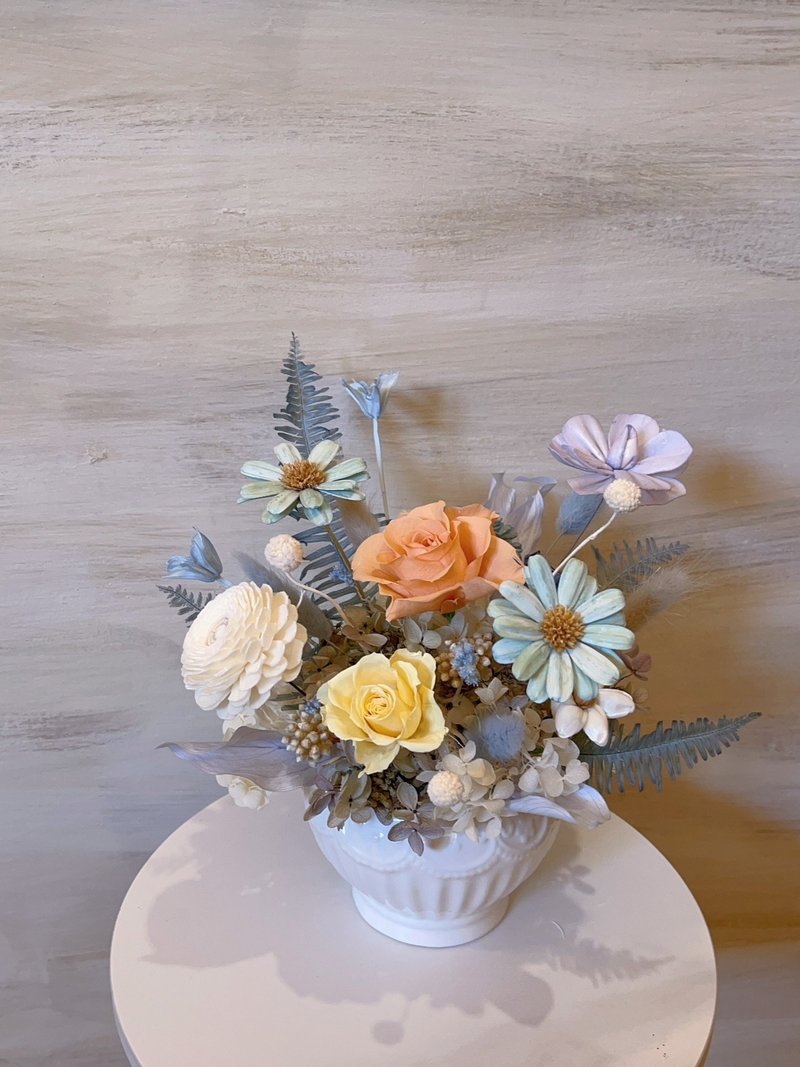 Everlasting dry table flowers - Dried Flowers & Bouquets - Other Materials Pink