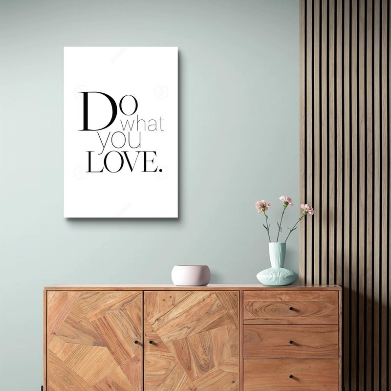 Do what you LOVE. Giclee frameless painting - โปสเตอร์ - เส้นใยสังเคราะห์ 