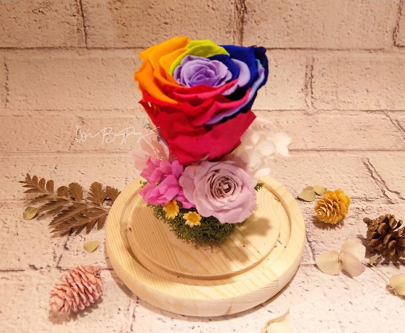 Colorful Flower Ceremony Series-Magnificent Rose Eternal Flower Bell - Dried Flowers & Bouquets - Plants & Flowers 