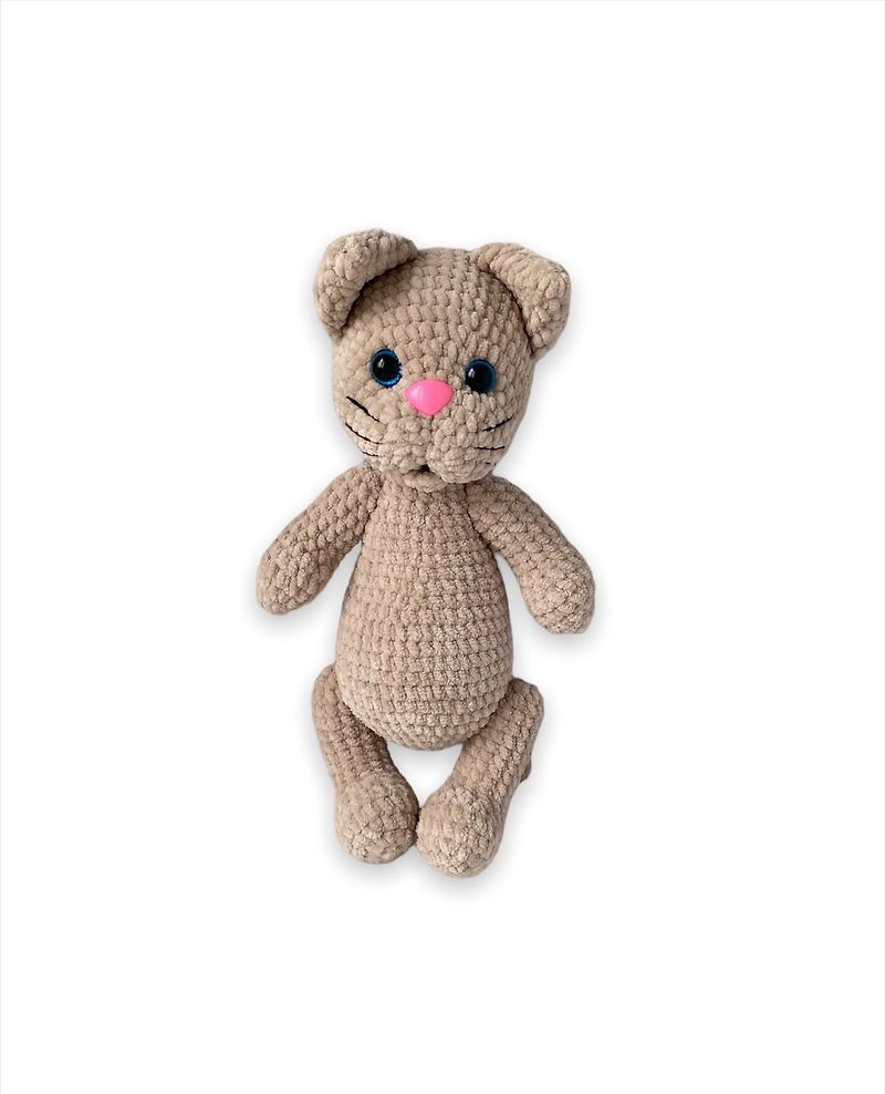 Stuffed cat, Plush toys for baby, Newborn child gift, Handmade toy