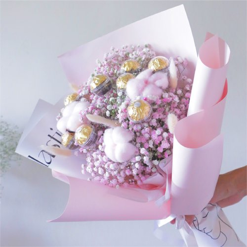 懷特與他的花寶貝 【乾燥花金莎花束】情人節。開幕。生日。畢業季 I 可自取