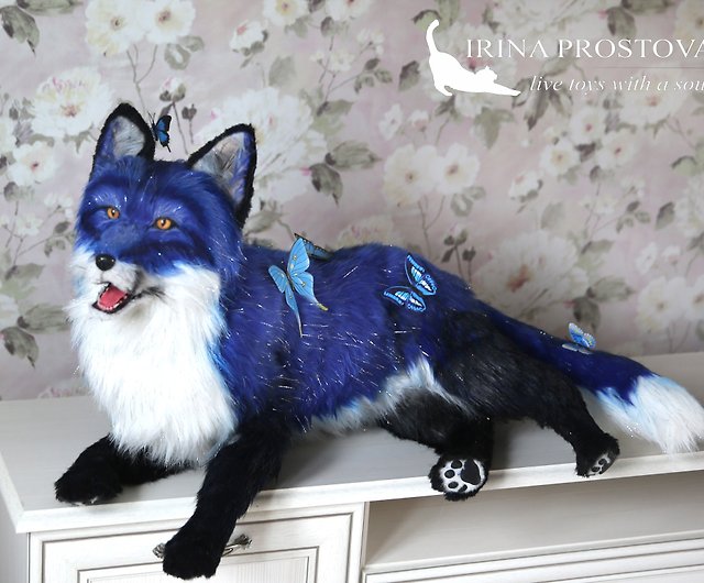 Realistic fox plush, Faux Taxidermy Plushies Animal Collectible - Shop  WoolCraft Stuffed Dolls & Figurines - Pinkoi