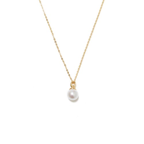 ARTISMI 極簡珍珠項鍊 925銀厚鍍18K金 Hoist Pearl Necklace