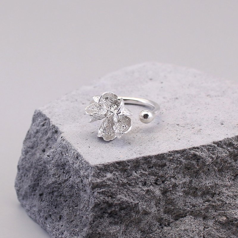 Sterling silver common crepe myrtle seed pods ring - General Rings - Sterling Silver Silver
